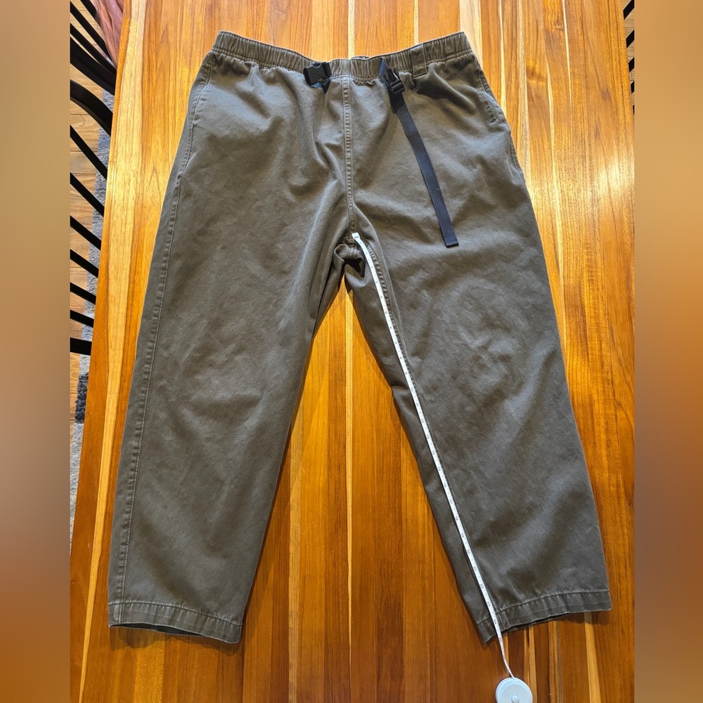 Men’s Converse Pants Y2K Olive Green Built in Belt XL